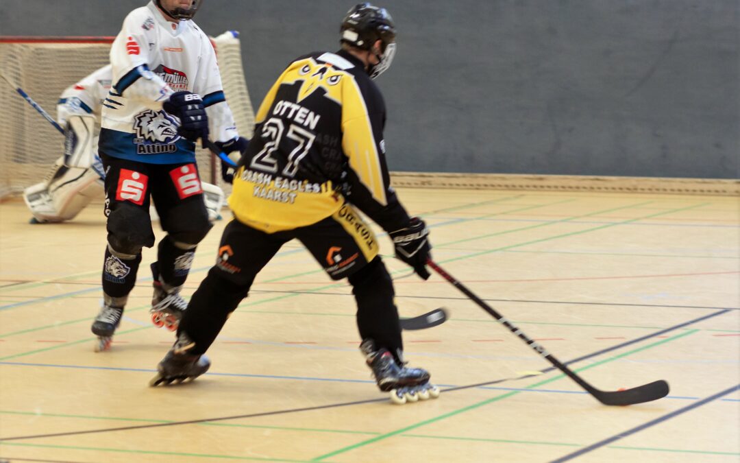 Kantersieg für erste Herren. Adler gewinnen mit 14:4 (5:2/7:1/2:1) gegen die Attinger Wölfe