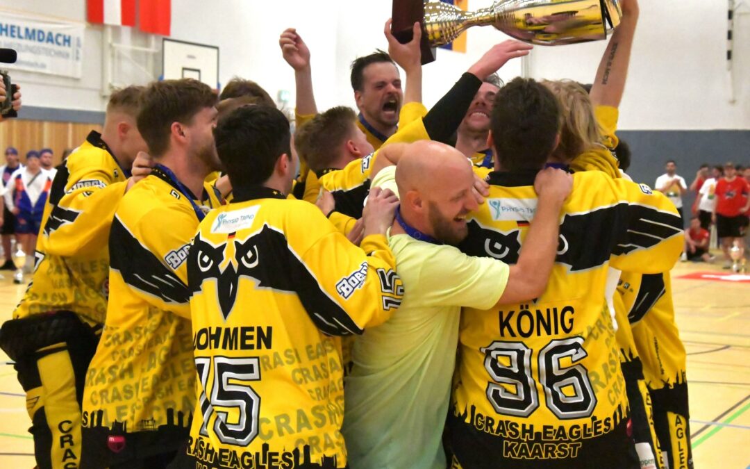 1. Herren der Crash Eagles erklimmen Europas Thron. 6:4 Erfolg für die Adler in einem dramatischen Finale gegen die Köln-Rheinos.